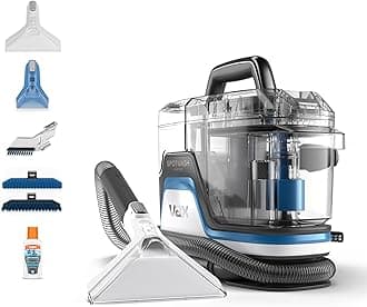 – Vax SpotWash Home Duo Spot Cleaner, Stain, Car, Upholstery, Sofa and Carpet Cleaning Machine, Included Pet Tool and Antibacterial Solution Removes Spills, White/Blue, CDSW-MPXP