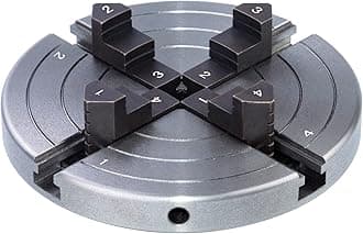 6 Inch Wood Lathe Chuck Set 1" x 8 tpi, Self Centering 4 Jaw Wood Turning Chuck