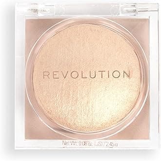 Makeup Revolution Beam Bright Highlighter, All Over Face Glow, Powder To Liquid Formula, 5 Different Shades, Bronze Baddie