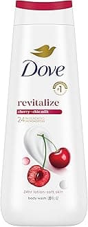 Body Wash Revitalize Cherry and Chia Milk For 24hr Lotion-Soft Skin Moisturizing Skin Cleanser with No Sulfates No Parabens 20 oz