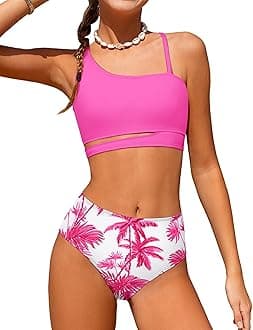 Girls Swimsuits Bikini Set Kids Cutout Bathing Suit Bikini Top Two Piece Girls' Swimwear