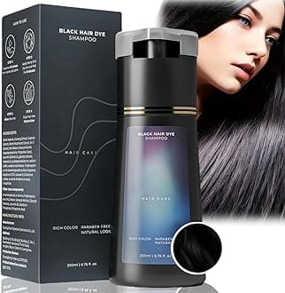 Polar 3-in-1 Black Hair Dye Shampoo for Grey Hair - Anti-Grey Treatment for Women