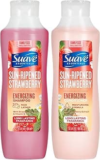 Shampoo & Conditioner Set, Sun-Ripened Strawberry – Everyday Energizing Formulas with Fruit Extract & Vitamin E, 22.5 Oz Ea (2 Piece Set)