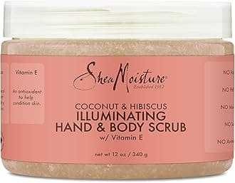 SheaMoisture Coconut & Hibiscus Illuminating Hand & Body Scrub, 12 oz