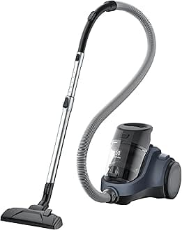 Electrolux 2000W Canister Bagless Vacuum Cleaner, 4 Steps Filtration System & Washable Filter, 1.8L Dust Capacity, Easy Emptying, Powerful & Efficient for Pet Hair, Carpet & Hard Floors, EC412DB