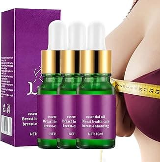 Generic 3 PCS Bigger Breast Oil for Women, Breast Essential Oil, Bust Firming Natural Essential Oil, Massage Lifting Firming Breast Care Enlargement, Purple
