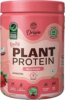 100% Natural Vegan Plant Based Protein Powder, Ranked Best Vegan Protein by Independent Scientific Research, Easy to Digest Strawberry Flavour with 25g per serve Plant Based Protein,Dairy Free, No Added Sugar,Non - GMO, 7 Servings, 290g