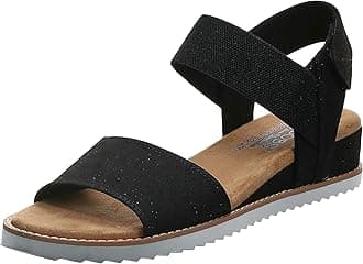 SkechersWomen's Desert Kiss-Stretch Quarter Strap Sandal Flat