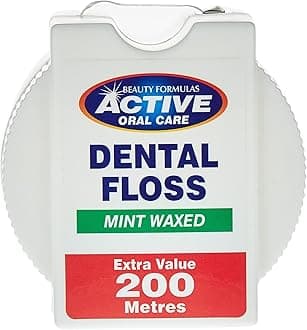 Active Oral Care Mint Waxed Dental Floss, 200 Metre Size