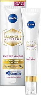 NIVEA LUMINOUS 630 Anti Dark-Circle Treatment (15ml), Brightening and Hydrating Eye Cream for Dark Circles, Caffeine Eye Cream with Hyaluronic Acid