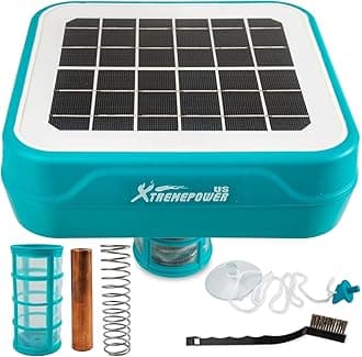 Solar Pool Ionizer - Floating Water Cleaner & Purifier Keeps Water Clear, 85% Less Chlorine, Compatible with Fresh and Salt Water Pools & Spas