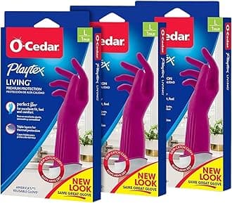 Living Reuseable Rubber Cleaning Gloves