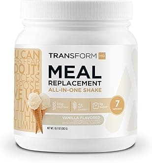Meal Replacement Shake Powder 7 Servings (Vanilla) - Gluten Free, Non-GMO