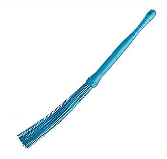 Kharata/Plastic Stick Broom/Jhadu for Home and Bathroom Cleaning, Xtra Long Handle (Assorted), Hard_Floor