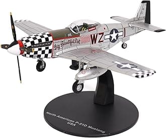 1:72 Scale Military Diecast Collectible | North American P-51D Mustang | Militaria Diecast Model 27295-42