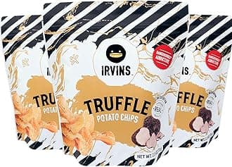 IRVINS Truffle Potato Chips Crisps | Premium Hand Cooked | Whole Ingredients | 2.5 oz (Pack of 3)