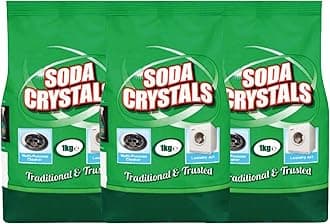 Soda Crystal 1kg (Pack of 3) - All-Purpose Cleaning Crystals | Multi-Purpose Cleaner for Home and Kitchen | Removes Stains, Grease, and Grime Effectively