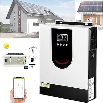 Hybrid Solar Inverter (1.0-10.2KW), 12V 24V 48V Pure Sine Wave, Off Grid Hybrid Inverter Charger, LCD Display, 40/80/120/160A MPPT Solar Charge Controller, DC48V-10.2KW