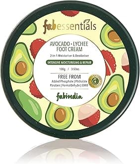 Fabessentials Avocado Lychee Foot Cream - 100 gm