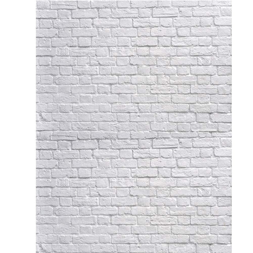 White Brick Wall Backdrop White Brick Photo Backdrop Thin Vinyl Photography Background Studio Prop 10931(5x7FT)