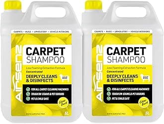 Professional Carpet Shampoo - Low Foaming Extraction Formula Suitable For All Carpet Cleaning Machines (Citrus Burst, 10L)