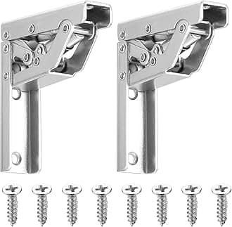 90 Degree/180 Degree Folding Shelf Hinges, 2 Pcs Blind Corner Hinges, Soft Close Folding Shelf Hinges, Hidden Kitchen Cabinet Cupboard Door Hinges for Wood Table Wardrobe Doors