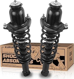 KUIPERAUTO 172599R 172599L Complete Rear Struts Coil Spring Assembly Compatible for 2009-2013 Toyota Corolla Rear Pair Set Replacement Shock Absorbers