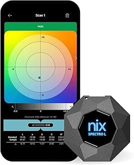 Nix Spectro L Spectrophotometer and Densitometer- Professional Colour Matching Technology, Compatibility with 200,000+ Paints, Spectral Data and Delta-E Functionality for Accurate Results