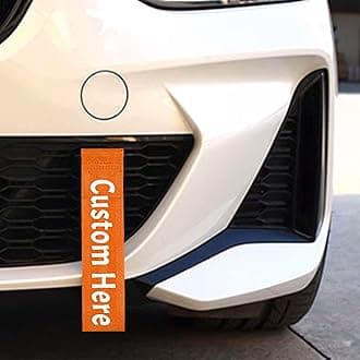 Customizable Nylon Tow Strap Banner, Decorative Pull Rope for Cars, Trucks & Off-Road Builds, Personalized Exterior Accessory with Custom Name, Logo & Text