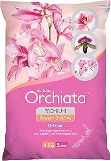 Orchid Bark | Orchid Bark for Plants 100% Pure New Zealand Pinus Radiata | Power Plus 1/2" to 3/4" Organic Potting Orchid Bark for Aeration and Longevity