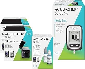 Guide Me Glucose Monitor Kit for Diabetic Blood Sugar Testing: Guide Me Meter, 200 Guide Test Strips, and Control Solution