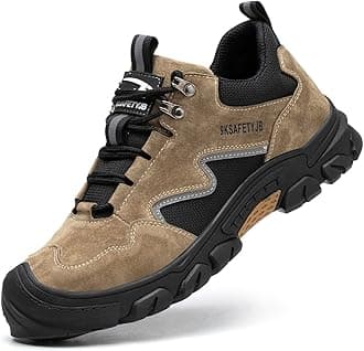 Pangolin Leather Safety Work Boots Non Slip Shoes Women Lightweight Industrial & Construction Warehouse Tactical Boots Safety Comfortable Sneakers Indestructible Mens Shoes