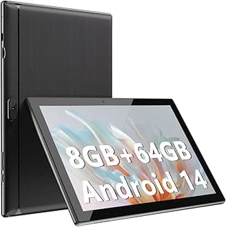ATOZEE 10 Inch Tablet, Android 14 Tablets 8GB RAM 64GB ROM 1024GB Expand Tableta 2MP+ 8MP Camera Bluetooth WiFi-6 Tablet Computer 10.1 in Tablet IPS 10" HD Display 6000mAh Long Battery Life Tabletas