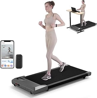 2024 Upgrade Walking Pad - Raceable Smart Under Desk Treadmill with Rewards Program, Quick Setup, 2.5HP, APP/Remote Control, LED Display, 300 lbs Capacity