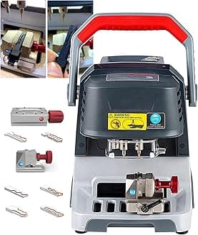 Automatic Key Cutting Machine, Smart App Control, Standard 2 Clamps M1 and M2, with Bluetooth Function + Support Online Update, Multi-Language Cut Sided/Track/Dimple/Tibbe Keys