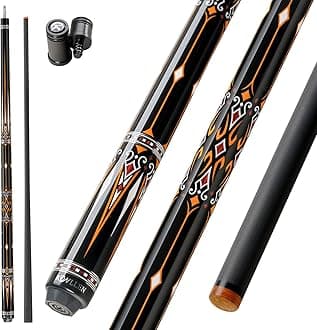 Carbon Fiber Pool Cue Stick Professional Cues (Full Carbon Technology Low Deflection Billiard Cue Stick,12.5mm,147cm)