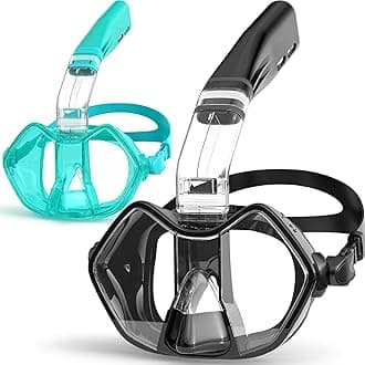 Greatever Half Face Diving Mask, Innovative with Nose Breathing, Comfortable & Breathable Fit,Detachable Breathing Tube,and Home Water Sports