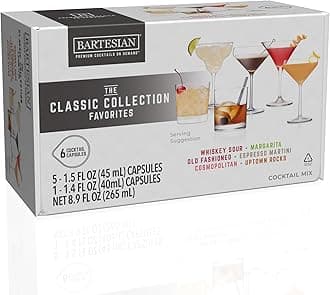 The Classic Collection Capsules, Variety Pack of 6 for Bartesian Premium Cocktail Maker (55524)