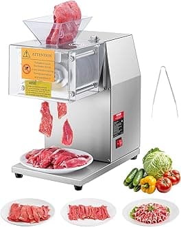 VEVOR Meat Cutter Machine, 850W Meat Slicer, 551 lb/h Commercial Meat Cutting...