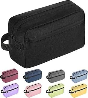 Travel Toiletry bag Toiletry bag for women men Hanging Cosmetic bag Travel accessories for Women Men (Black)