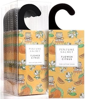 ROSE COTTAGE Large 12 Packs Flower Citrus Hanging Closet Air Freshener Scented Sachets Long Lasting Smell Goods