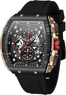 Watch Wristwatch for Men Fashion Casual Cool Big Dial Watch Luminous Waterproof Sport Analog Quartz Business Mens Watches Silicon Strap Dress Watch