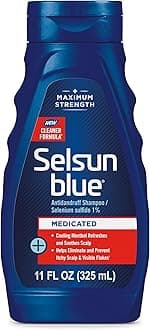 Selsun Blue Medicated Maximum Strength Dandruff Shampoo, 11 Ounce