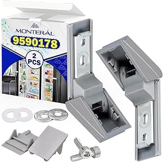 MONTERAL Kit of Hinge for Fridge Door Handle with Original Code 9590190 9590178 9590124 for Liebherr - Warranty 10 Years