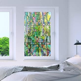 RoyalWallSkins Non-Adhesive Decorative Privacy Window Film Static Cling 24" x 40" (Mersin: 24" x 40")