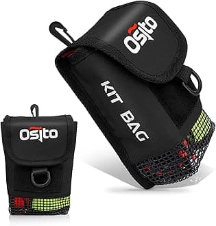 Scuba Mesh Gear Bag, Small Diving Gear Mesh Dry Pocket Carry Pouch With Swivel Clip, Hook & Loop Tape And D-Ring For Storing Safety Surface Marker Buoy, Finger Reel, Bolt Snap, Accessories