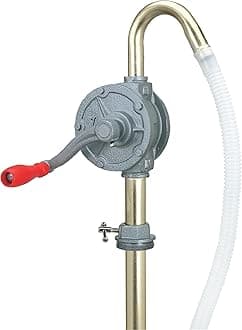 Lumax Gray LX-1318 Rotary Barrel Pump for transferring Non-Corrosive, Petroleum Based, Light to Medium Viscosity-Like, Motor, Heavy, Transmission Fluid, Heating Oils 14 x 6.1 x 5.9 inches