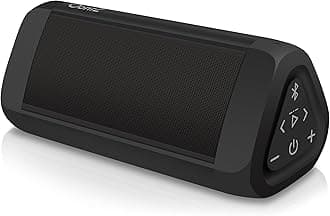 OontZ Angle 3 Ultra Waterproof 5.0 Bluetooth Speaker, 14 Watts, Hi-Quality Sound & Bass, 100 Ft Wireless Range, Play 2, 3 or More Speakers Together, OontZ App, Bluetooth Speakers (Black)