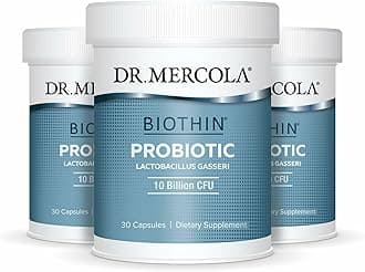 Dr. Mercola Biothin Probiotic 10 Billion CFU, 90 Servings (90 Capsules), Dietary Supplement, Supports Digestive Health, Non GMO
