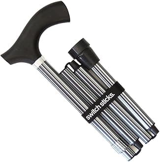 Switch Sticks Walking Cane for Men or Women, Foldable and Adjustable from 32-37 Inches, FSA and HSA Eligible